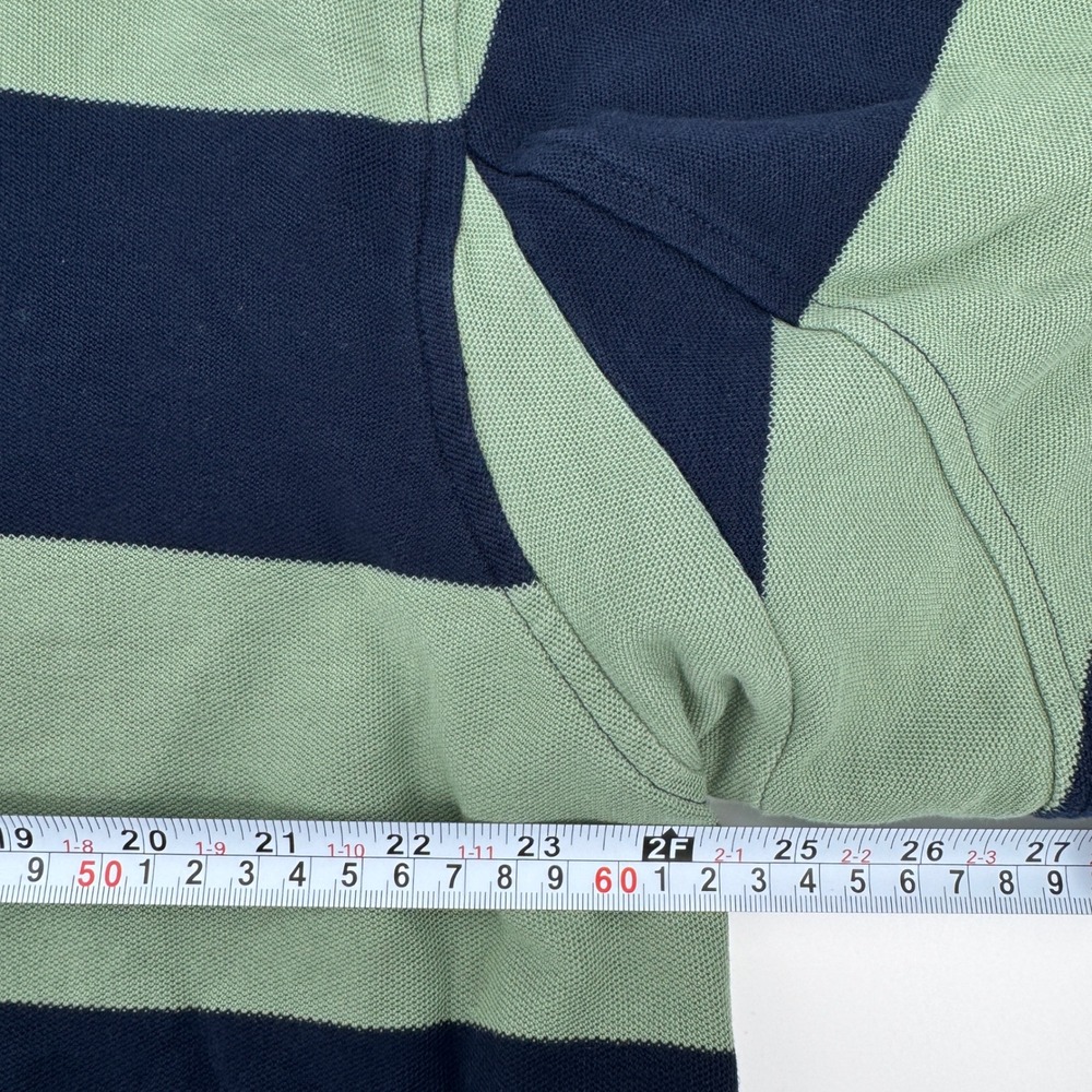 Orvis Polo Shirt Mens XL Green Blue Striped Pique Fly Fishing Outdoor - Picture 10 of 11